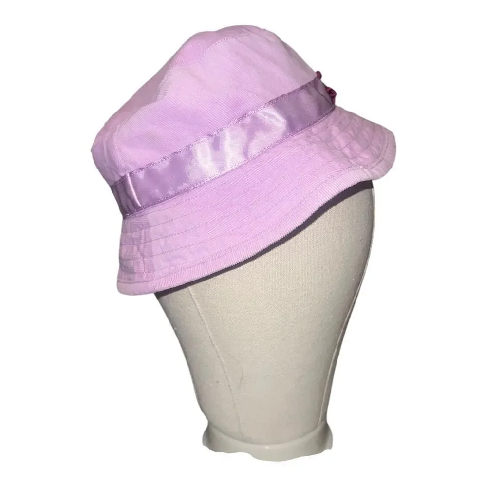 Gymboree Romantic Garden Mauve Corduroy Bucket Hat Floral 2007 Girls 5-7 EUC
